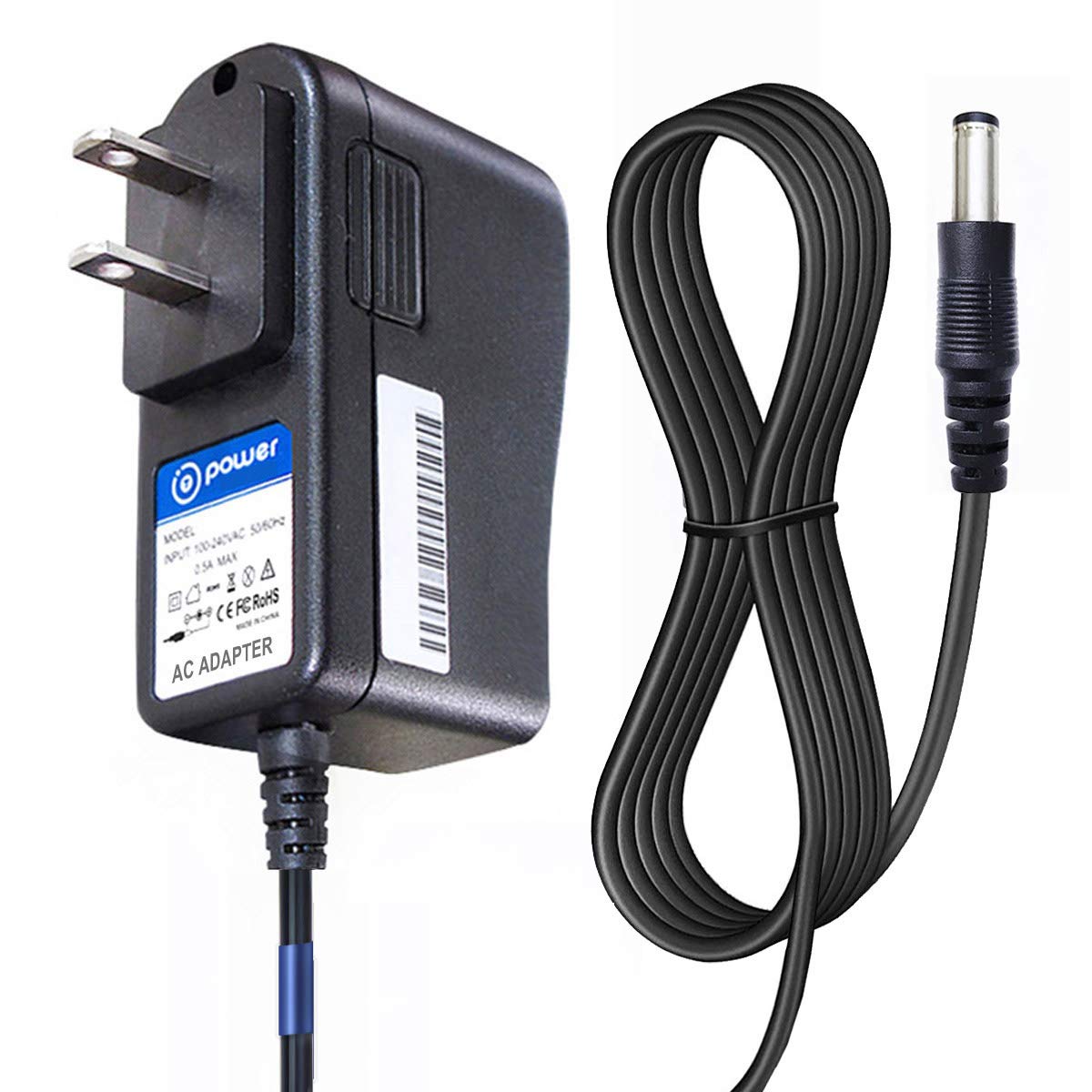 T POWER 7.5V Charger for Casio Casiotone MT-40 MT-41 MT-45 MT-65 MT-68, CT-638 CT638 CT-700 CT770, SA-6 SA-21 SA-6, SA6, SA-65, SA65, SA-67, SA67 Keyboard Piano Ac Dc Adapter Power Supply