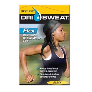 Dri Sweat Flex Active Wear Mesh Bandana , Black, 0.2 x 6.5 x 5 inches