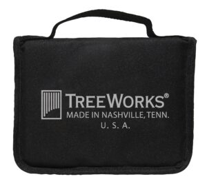 treeworks chimes tre57 triangle case for storage and transport of up to three triangles and beaters