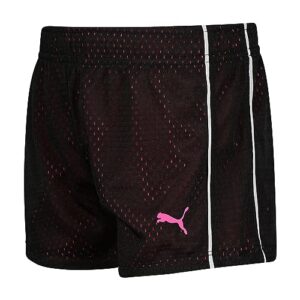 PUMA Girls' Big Active Short, Black, Medium