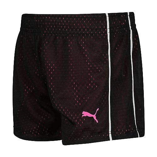 PUMA Girls' Big Active Short, Black, Small