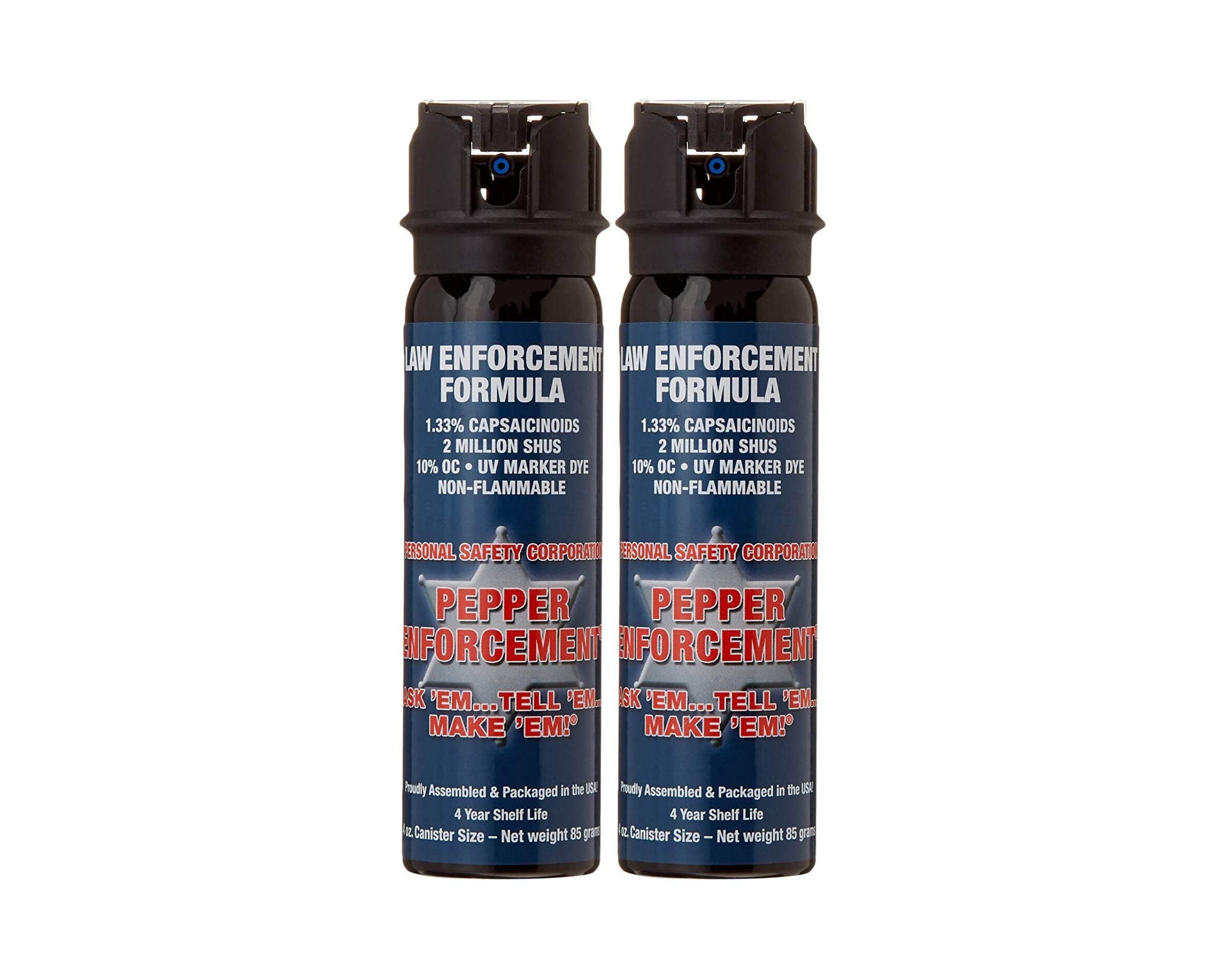 Pepper Enforcement PE1110MF-FT Fogger Pepper Spray 2 Pack - 10% OC Maximum Strength Formula - Emergency Self Defense Personal Protection & Safety (2)