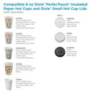 Dixie 5338CDPK PerfecTouch Hot Cups, Paper, 8oz, Coffee Dreams Design, 50/Pack (DXE5338CDPK)