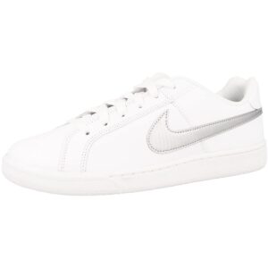 Nike Women's Low-Top Sneakers Tennis Shoes, White White Metallic Silver 100, 9.5