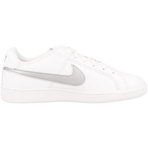 Nike Women's Low-Top Sneakers Tennis Shoes, White White Metallic Silver 100, 9.5