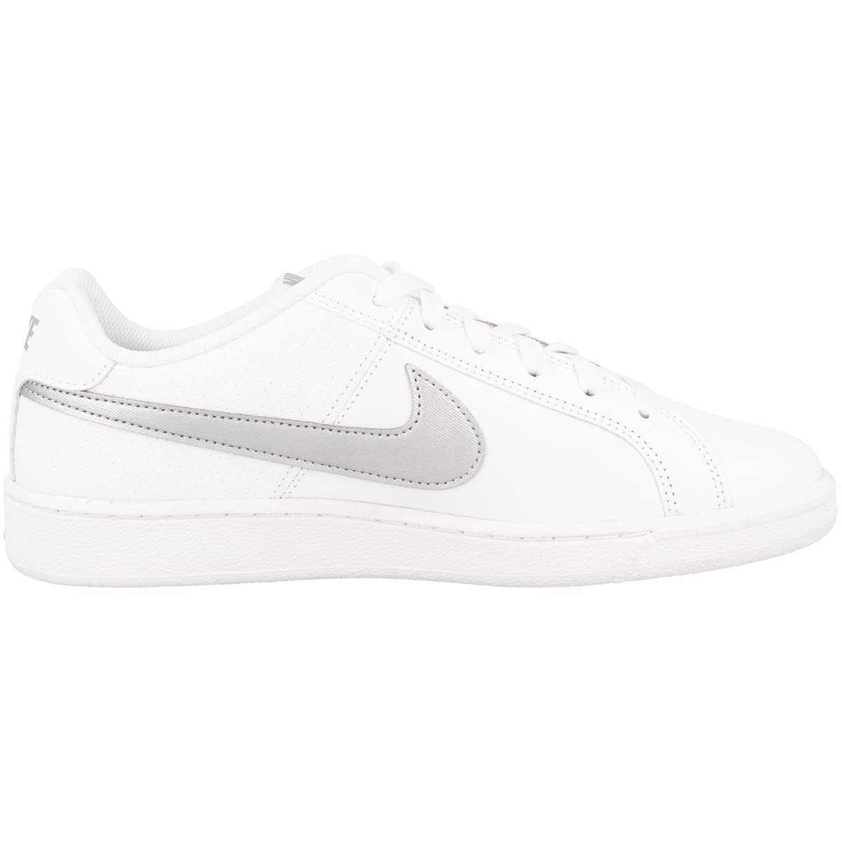 Nike Women's Low-Top Sneakers Tennis Shoes, White White Metallic Silver 100, 9.5