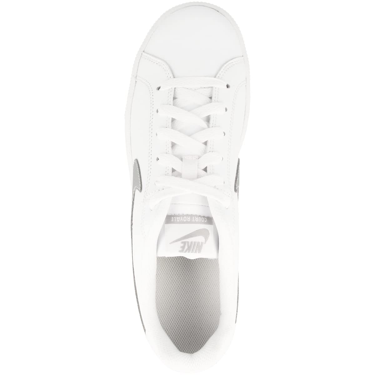 Nike Women's Low-Top Sneakers Tennis Shoes, White White Metallic Silver 100, 9.5