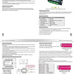 High Power 24 Channel 3A/CH DMX512 Controller Led Decoder Dimmer for Project