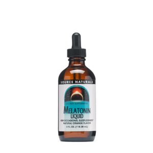 SOURCE NATURALS Melatonin Sublingual Orange Flavor, 4 FZ