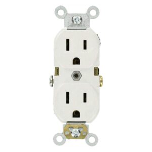 leviton m22-cbr15-wmp prograde 15 amp duplex outlet (10 pack) - white