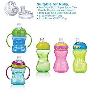 Nuby (4 Packs) 8 Count Super Spout No Spill Replacement Spouts Clear