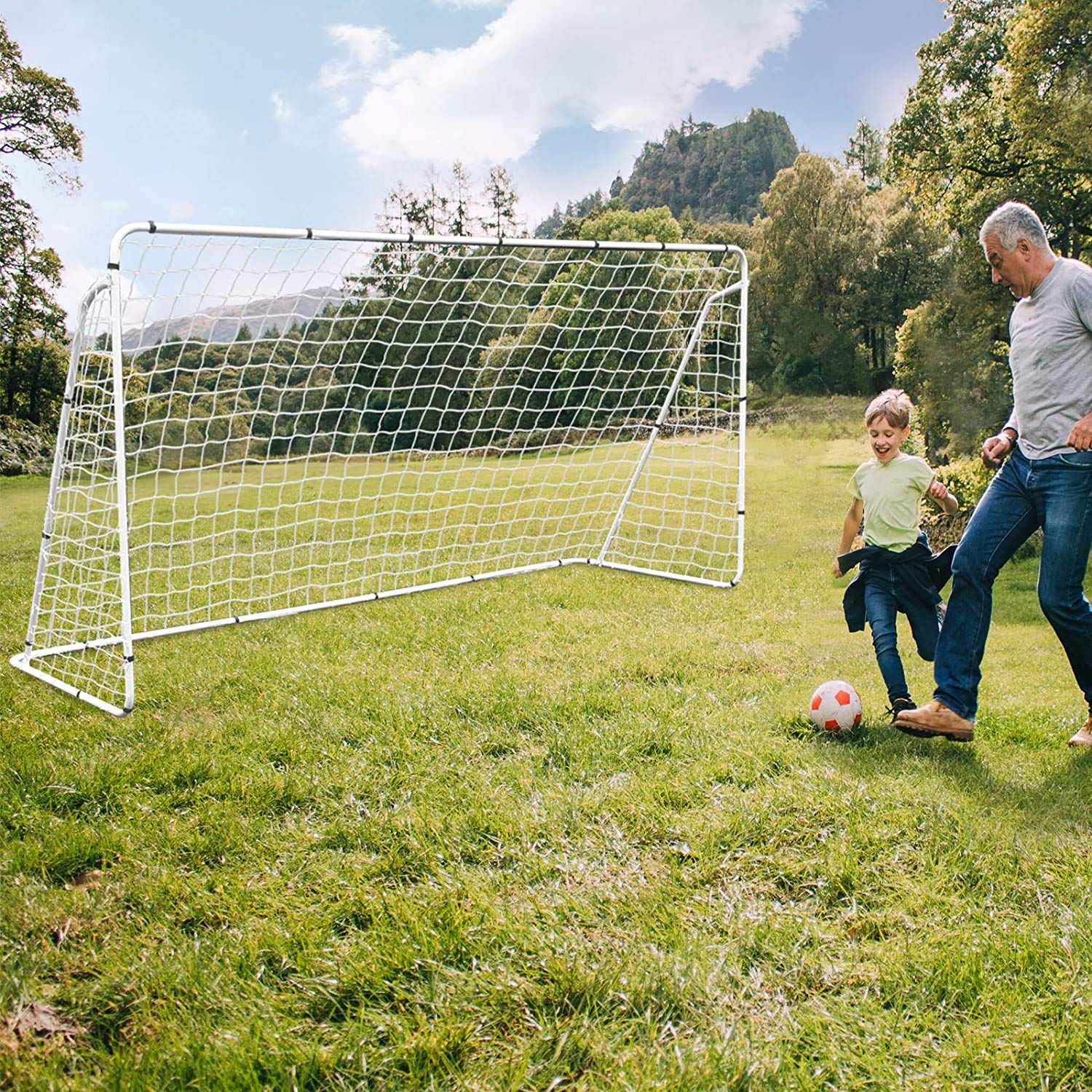 ZENY 12'x6' Portable Soccer Goal for Backyard Kids Adults Soccer Net and Frame for Home Backyard Practice Training Goals Soccer Field Equipment