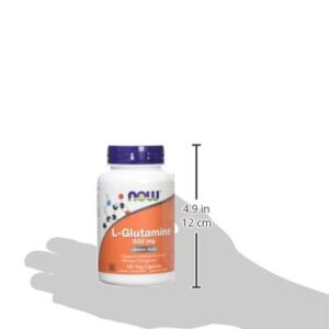 Now Foods Glutamine 500mg Capsules, 120 CT