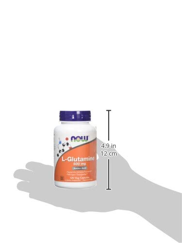 Now Foods Glutamine 500mg Capsules, 120 CT