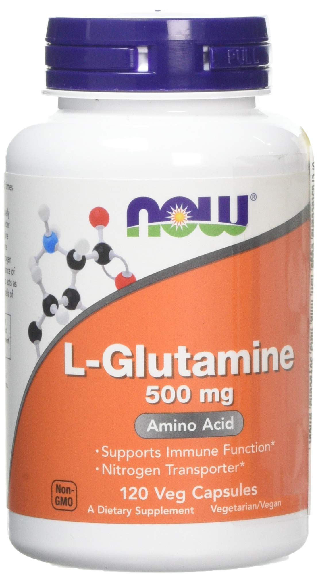 Now Foods Glutamine 500mg Capsules, 120 CT