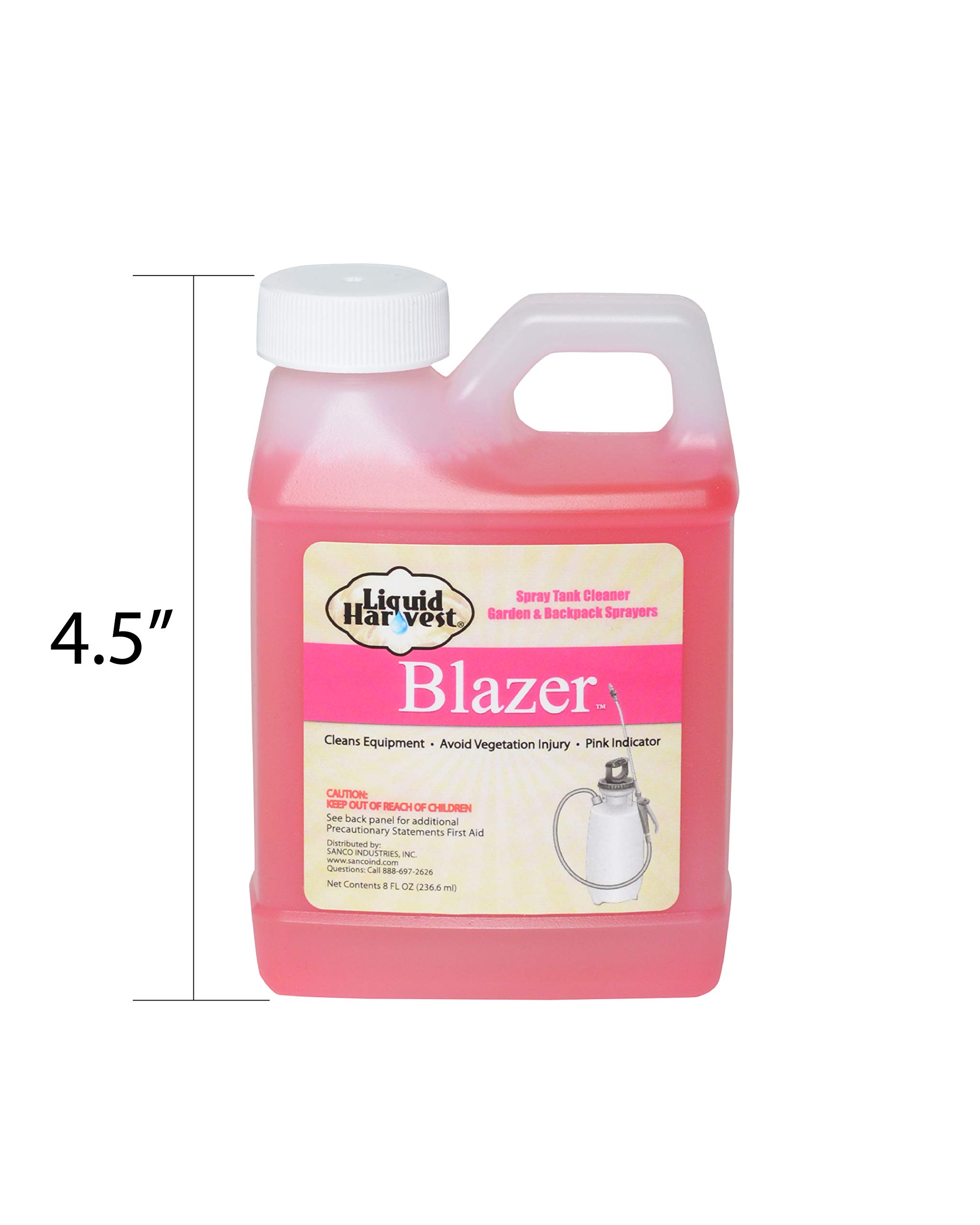 Liquid Harvest Blazer Spray Tank Cleaner, (8oz), for Cleaning All Chemical Solution Residue - Spray Tank Cleaner for Gardening and Lawn