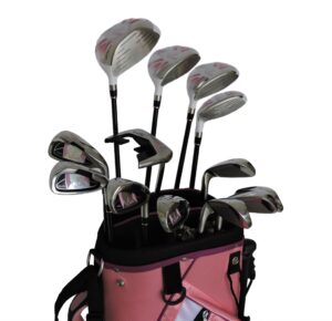 sephlin signature women's pink right hand 13 pieces golf clubs set & golf bag