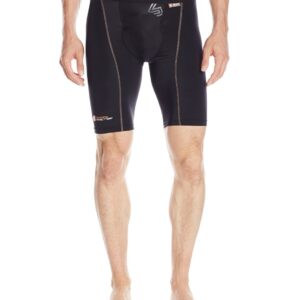 Shock Doctor Compression Shorts Cup INCLUDED - Athletic Supporter Underwear with Pocket and Cup - ADULT Black