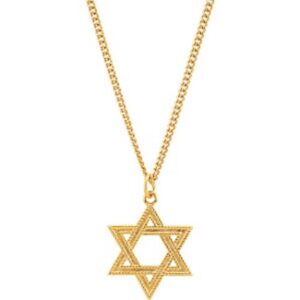 Banvari 24K Gold Plated Star of David Necklace