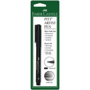 faber-castel pitt artist pen brush, black