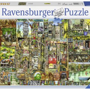 Ravensburger Colin Thompson: Bizarre Town 5000 Piece Jigsaw Puzzle for Adults | Premium Quality with Unique Piece Design | Anti-Glare Surface | Ideal for Group Activity | FSC-Certified Materials