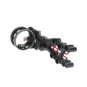 truglo carbon hybrid 5-pin durable ultra-lightweight carbon / aluminum archery bow sight with large circular field of view - for right & left-handed shooters - standard adjustment