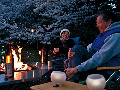 Snow Peak's Hozuki Lantern, Bark, ES-070BR, Made in Japan, Lifetime Product Guarantee, Lightweight, Compact for Camping or Backpacking, Camping Light