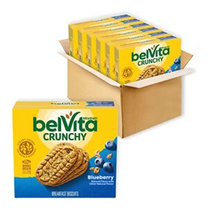 belvita blueberry breakfast biscuits, 30 total packs, 5 count(pack of 6)