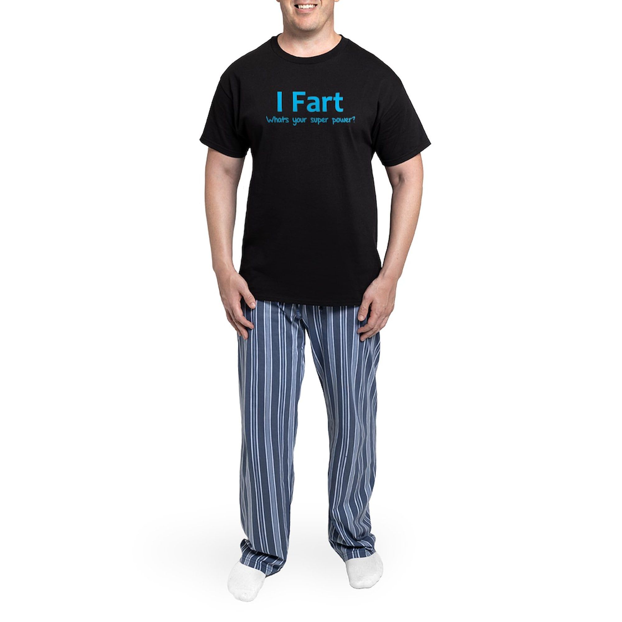 CafePress I Fart What's Your Super Power? Men's Dark Pajam Novelty Men's Pajama Set, Comfortable PJ Sleepwear