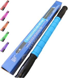 the stick massage roller original | muscle roller massage stick for legs | exercise roller massage tools for sports athletes and runners 17.75" - original blue