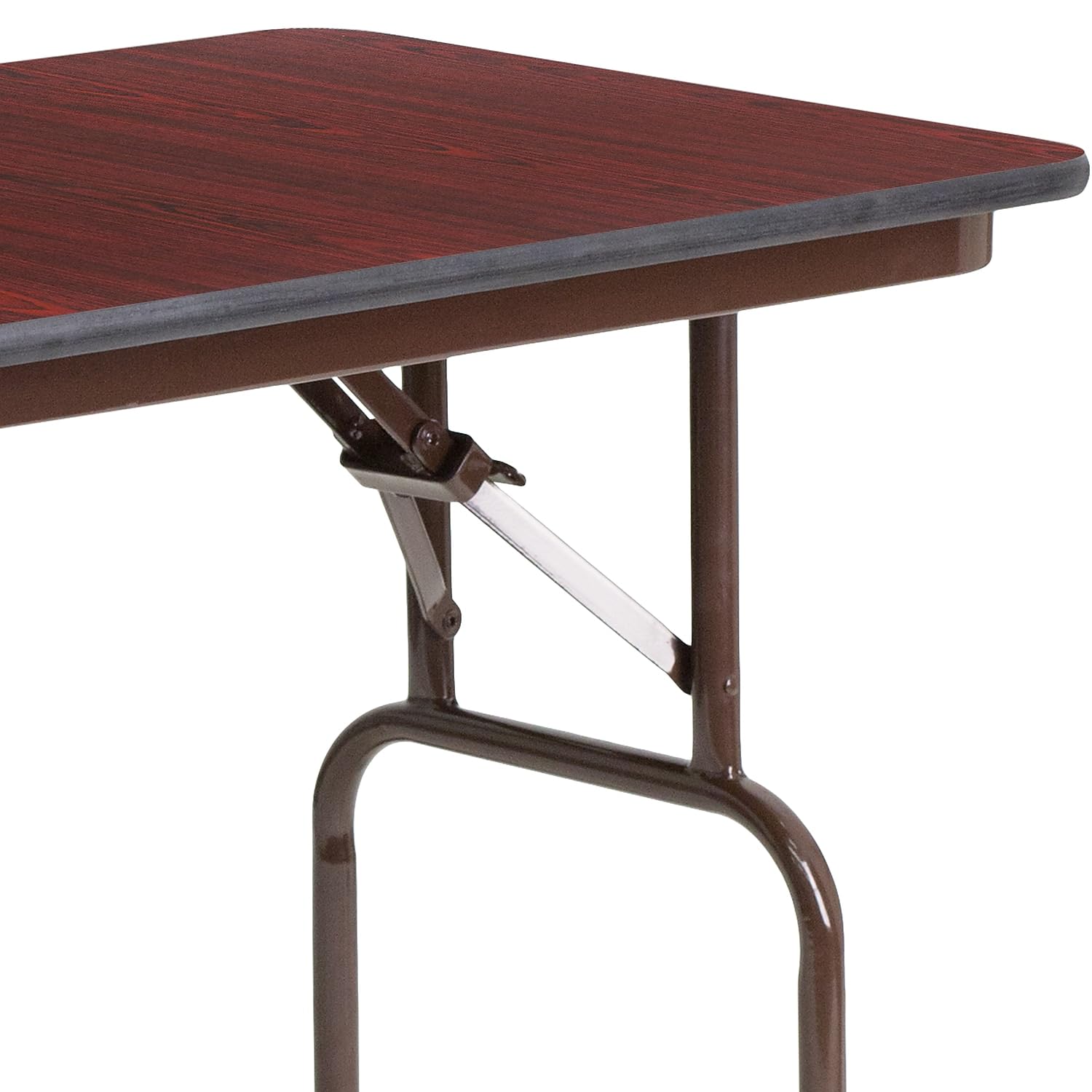 Flash Furniture Frankie 4-Foot Mahogany Melamine Laminate Folding Banquet Table