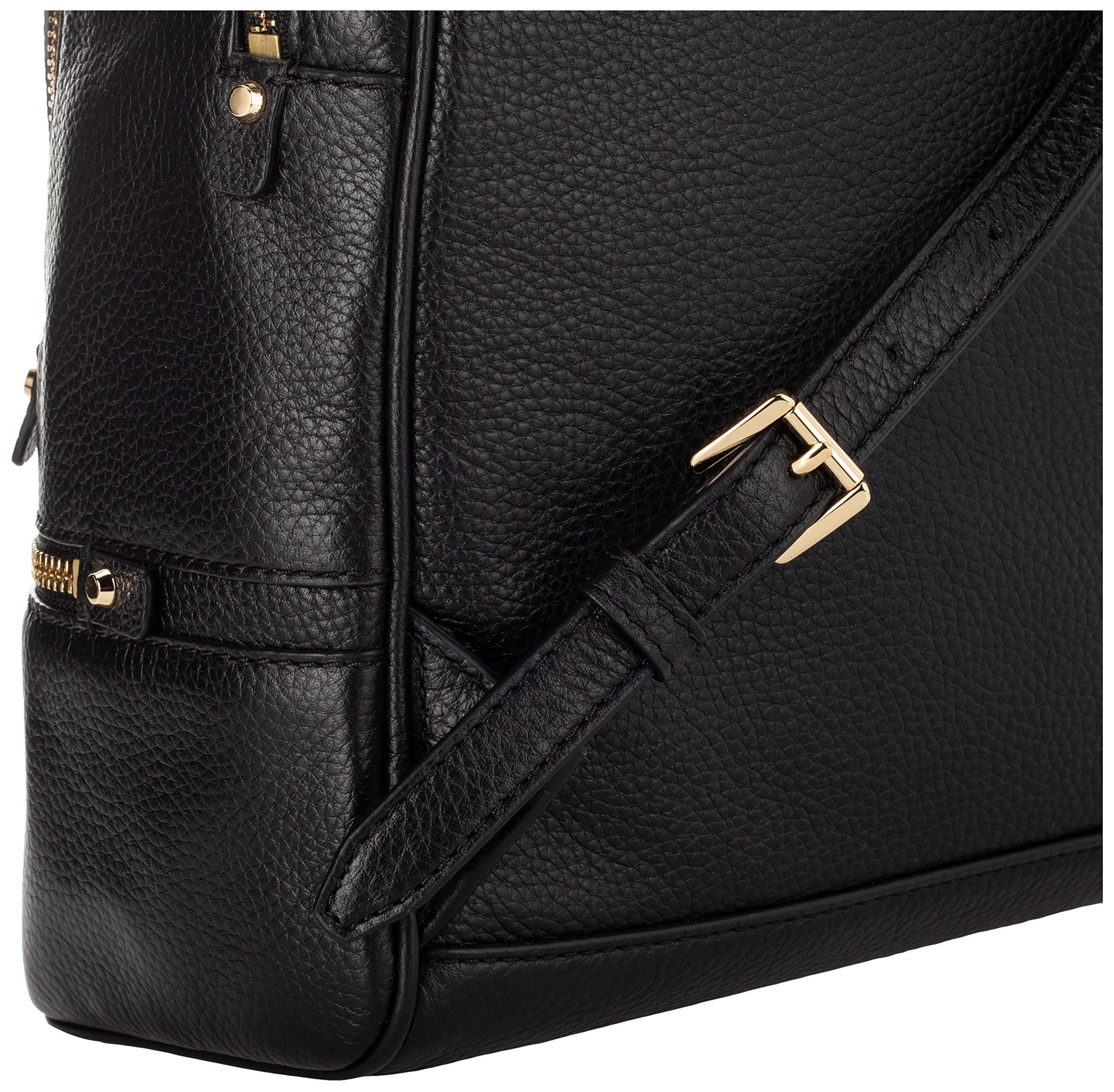 Michael Kors Rhea Zip Medium Leather Backpack, Black