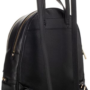 Michael Kors Rhea Zip Medium Leather Backpack, Black