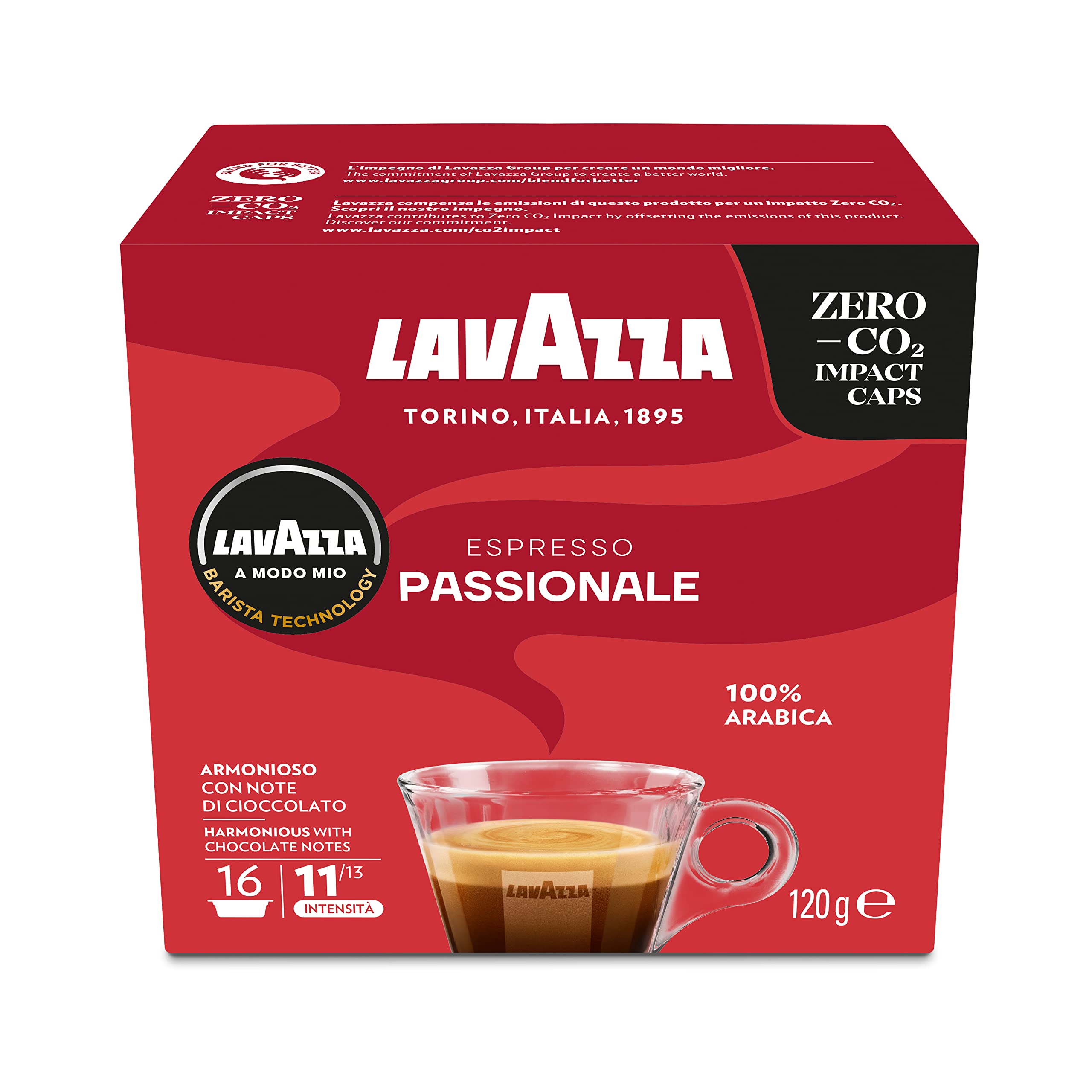 Lavazza - A Modo Mio Espresso Passionale - 16 capsules