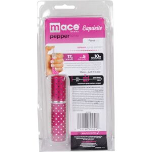 Mace Brand Self Defense Police Strength Pepper Spray Polka-Dots Purse Model