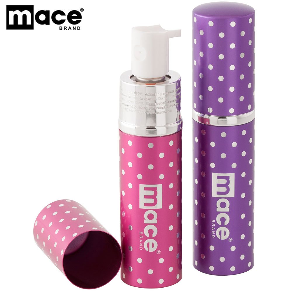 Mace Brand Self Defense Police Strength Pepper Spray Polka-Dots Purse Model