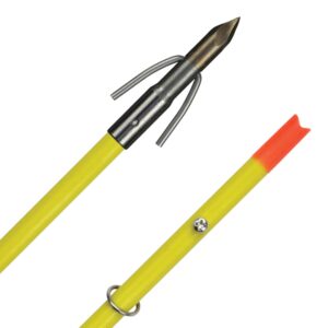 ams bowfishing crossbow bolt with chaos point, yellow…