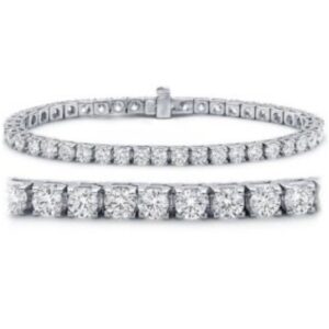 houston diamond district 4 carat classic diamond tennis bracelet 14k white gold luxury collection (d-e color vs1-vs2 clarity, 4 ct t.w.)