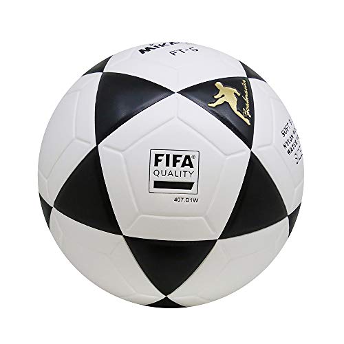 MIKASA Ball Pro 5 Ft-Foot-Volleyball, Black/White, 5–1301