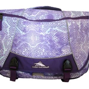 High Sierra Tank Messenger Bag, Snake Dye/Deep Purple