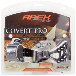 apex gear truglo ag2301gb 1 dot covert pro sight, right hand/left hand, black