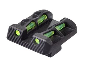 hiviz gllw19 interchangeable litewave rear handgun sight for glock 45 acp/10mm/45 gap green, red, white