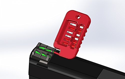 HIVIZ GLLW19 Interchangeable LITEWAVE Rear Handgun Sight for Glock 45 ACP/10mm/45 GAP Green, Red, White