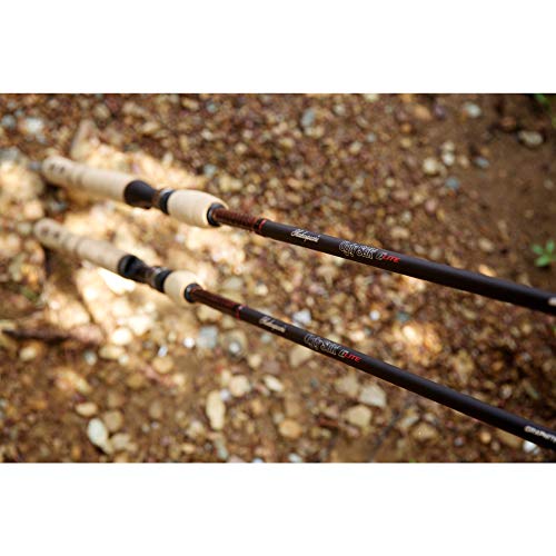 Ugly Stik 9’ Elite Salmon/Steelhead Spinning Rod, Two Piece Salmon/Steelhead Rod, 4-10lb Line Rating, Medium Light Rod Power, Medium Fast Action, 1/8-5/8 oz. Lure Rating,Cream & Black