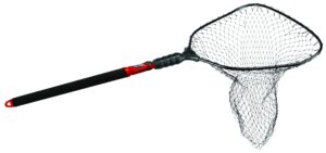 ego s2 slider fishing net, ultimate fishermen’s tool telescoping handle, replaceable head, salt & freshwater, 29-60" handle, 22x23 inch hoop