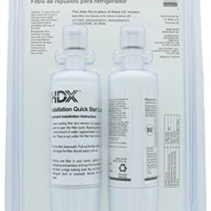 HDX FML-3 Replacement Water Filter / Purifier for LG Refrigerators (2 Pack)