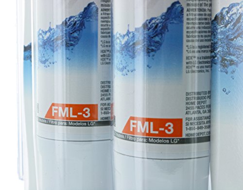 HDX FML-3 Replacement Water Filter / Purifier for LG Refrigerators (2 Pack)