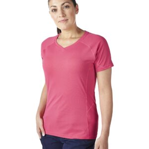 Berghaus Women's Tech Tee II Base Crew Short Sleeve, Pink, Small