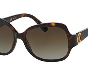 Tory Burch Women's 0TY7059 Sunglasses, Dark Tortoise