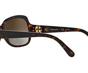 Tory Burch Women's 0TY7059 Sunglasses, Dark Tortoise